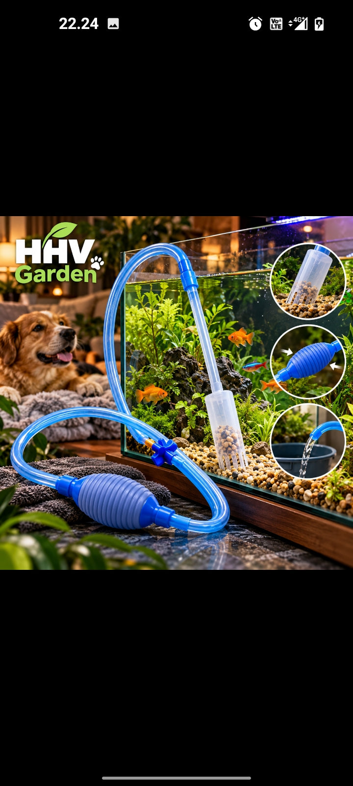 HHV Garden Aquarium Gravel Cleaner – Sifoni-imuri