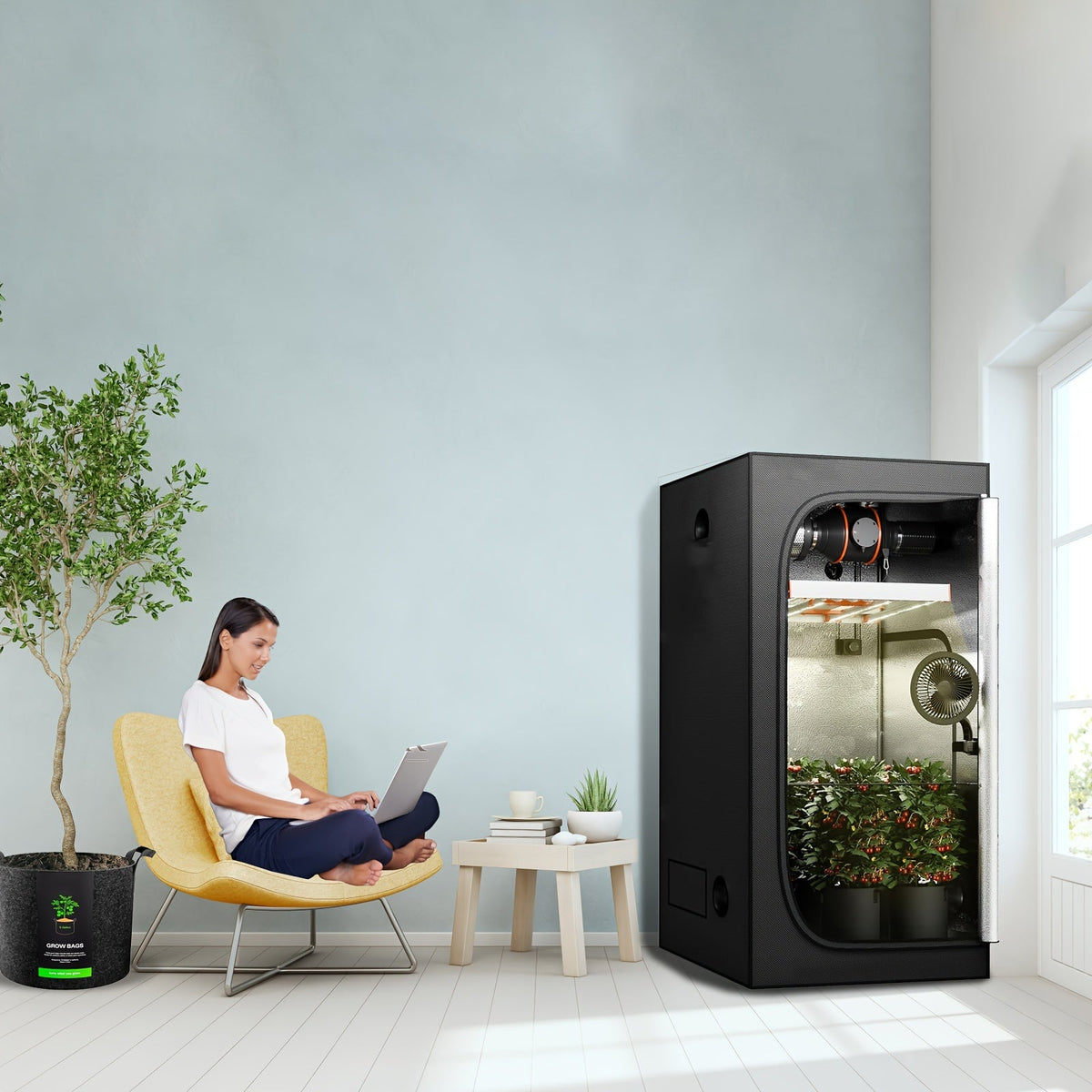 NNETM Hydroponic Grow Tent Kit-3