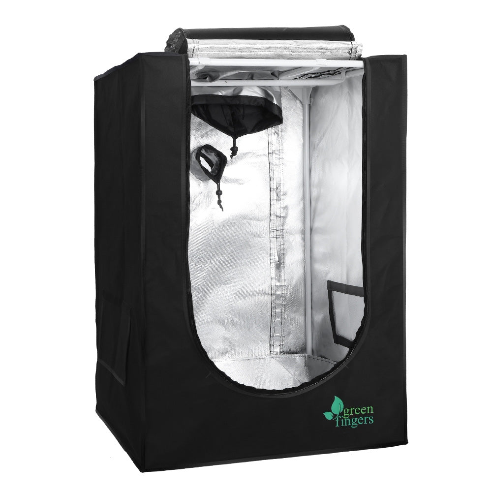 NNEDSZ Greenfingers Hydroponics Grow Tent Kits Hydroponic Grow System Black 60X60X90CM 600D Oxford-0