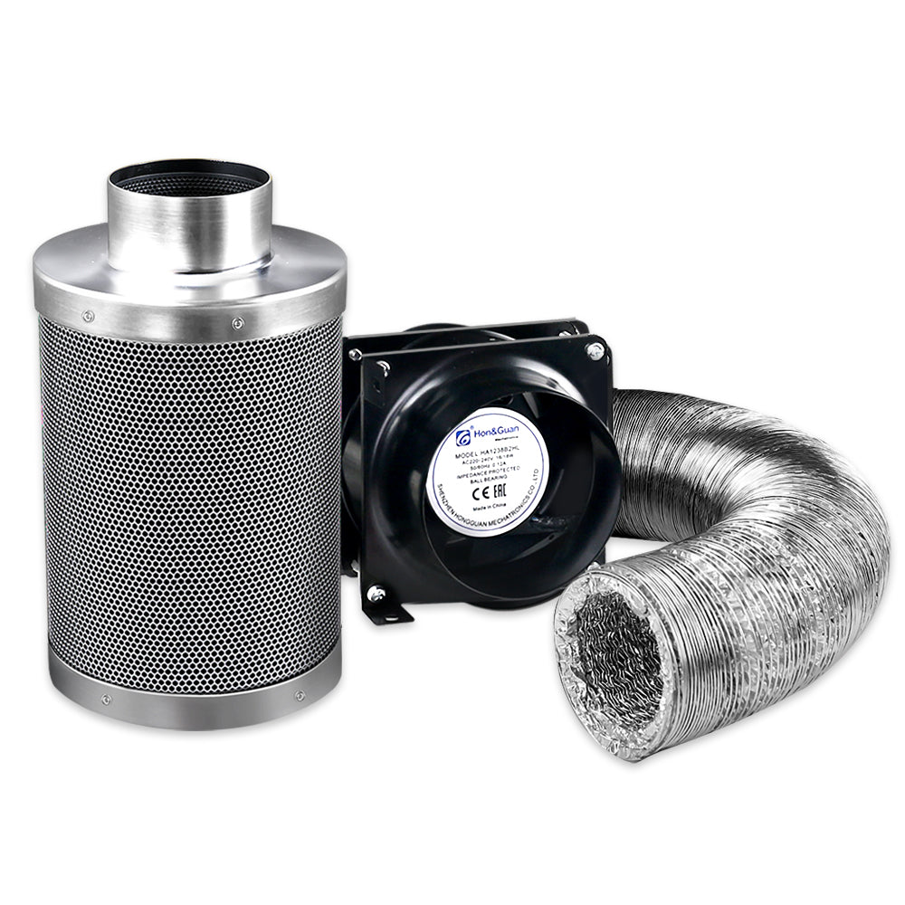 NNEDSZ Grow Tent Ventilation Kit Vent Fan Carbon Filter Duct Ducting 4 inch-1