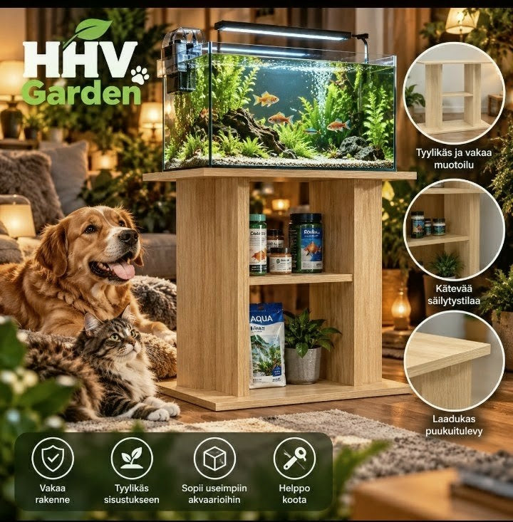 HHV Garden Akvaarioalusta Sonoma-tammi 60 × 30 × 60 cm